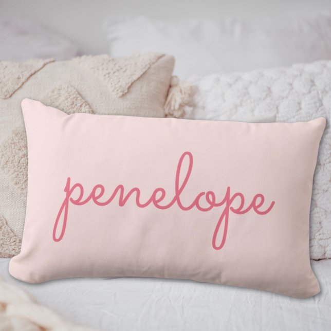 Pink Script Personalized Baby Name Pillow Gift (Pink Script Personalized Baby Name Pillow Gift
)