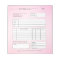 Pink Script Small Business Sales Invoice Receipt