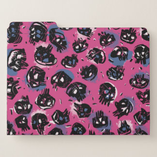 Pink,scull,emo,Office & School , Promotional File Folder