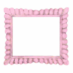 Pink Sculptured Frame Statuette