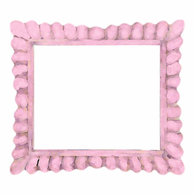 Pink Sculptured Frame Statuette (Front)