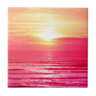 Pink Sea Ceramic Tile