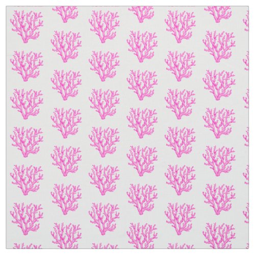 Pink sea coral  fabric