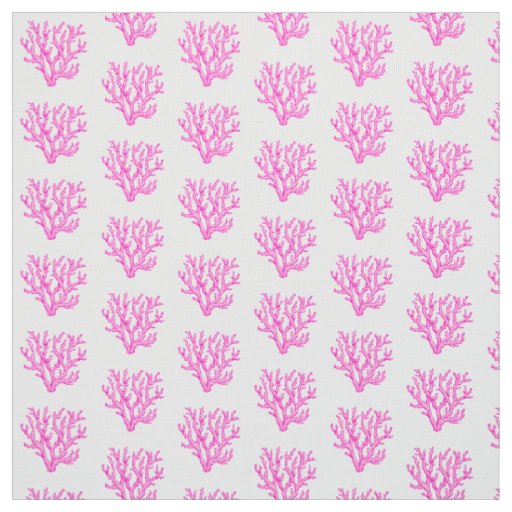 Pink sea coral  fabric