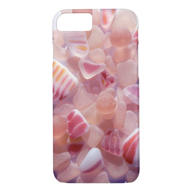 Pink Sea Glass Phone Cover (Back)