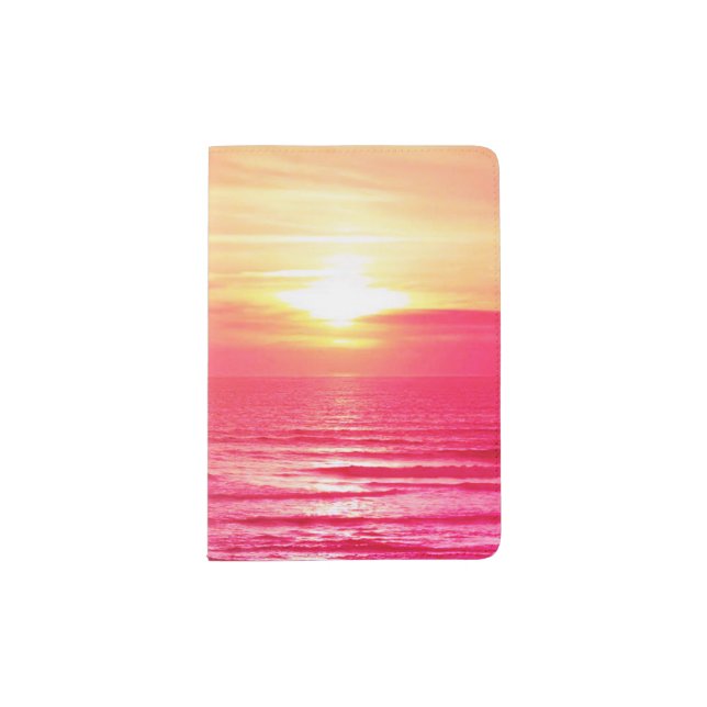 Pink Sea Passport Holder (Front)