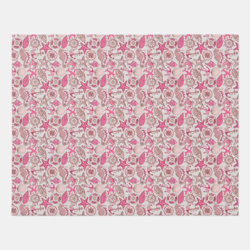 Pink Sea Pattern Rug