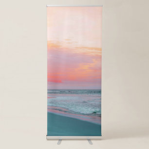 Pink Sea Quote Minimal Best Vertical  Retractable Banner