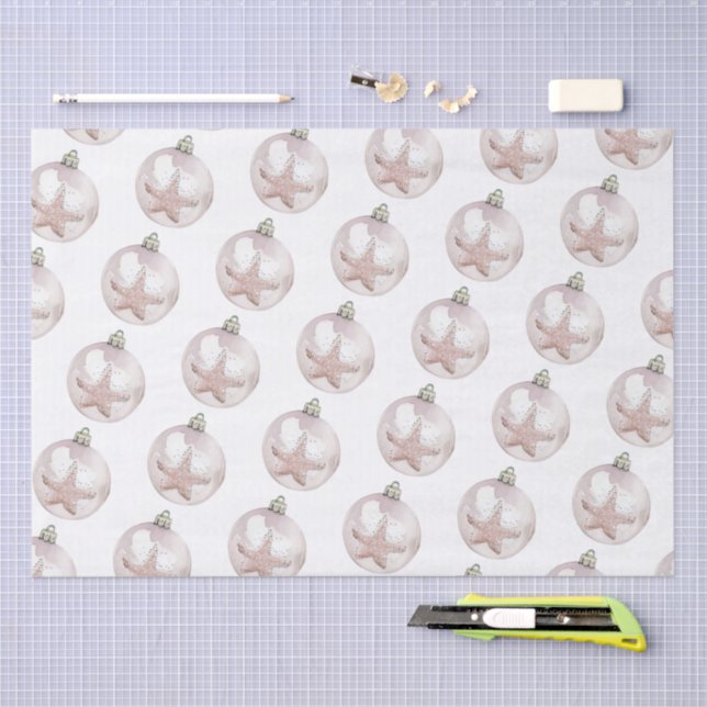 Pink Sea Star Ornament Tissue Paper (Craft)