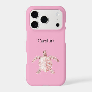 Pink Sea Turtle iPhone 17 Pro Case