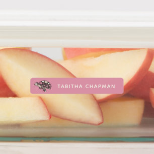 Pink Sea Turtle Labels