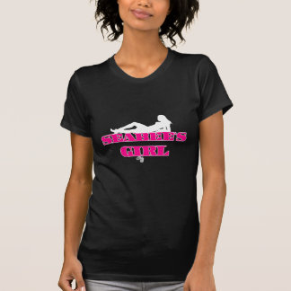Pink SeaBees Girl Silhouette T-Shirt