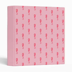 Pink Seahorse Binder