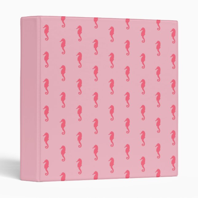 Pink Seahorse Binder (Front/Spine)