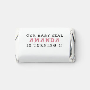 Pink Seal 1st Birthday Under The Sea Hershey's Miniatures