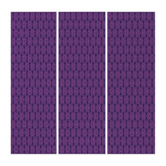 Pink seamless pattern on dark background triptych