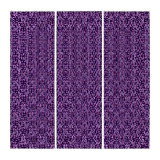 Pink seamless pattern on dark background triptych (Front)