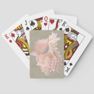 Pink Seashell Play Poker Cards