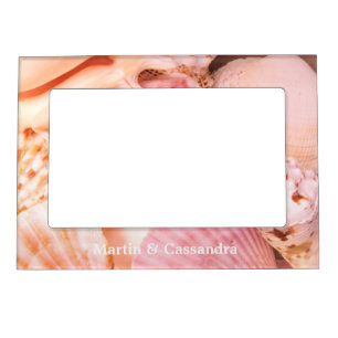 Pink Seashells Magnetic Picture Frame