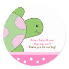 Pink Seaturtle SEA TURTLE Favor Sticker | Zazzle