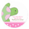 Pink Seaturtle SEA TURTLE Favor Sticker