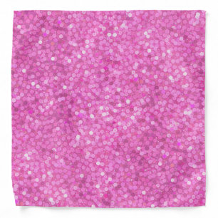 Pink Sequins Bling Bandana