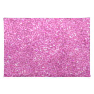 Pink Sequins Bling Cloth Placemat