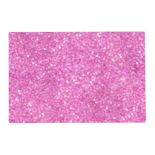Pink Sequins Bling Placemat