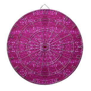 pink sequins dart board