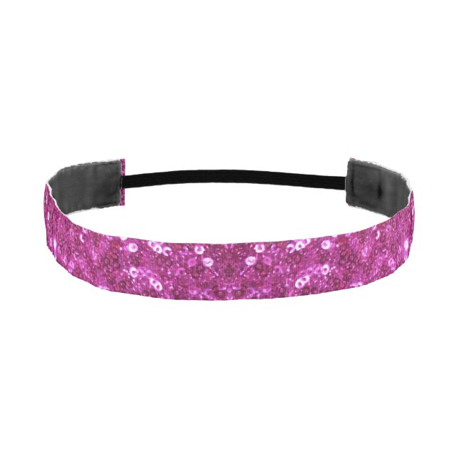 pink sequins headband (Front)