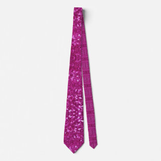 pink sequins neck tie