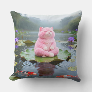 Pink Serenity 001 Outdoor Pillow