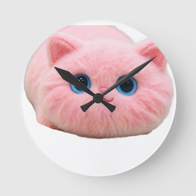 Pink Serenity 002 Round Clock (Front)