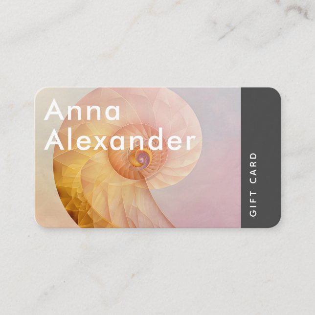 Pink Serenity Design 11 Gift Card (Front)