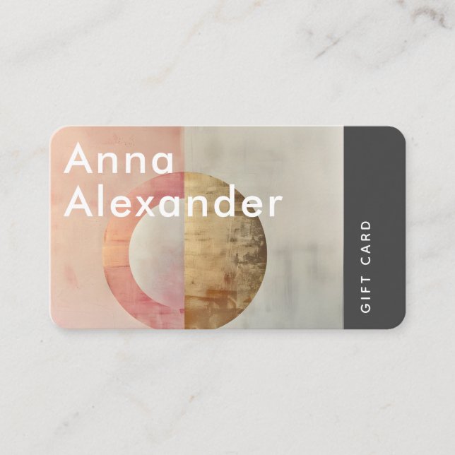 Pink Serenity Design 7 Gift Card (Front)