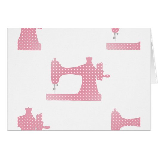 pink sewing machine cards (Front Horizontal)