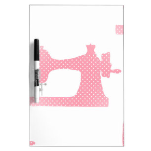 pink sewing machine Dry-Erase board