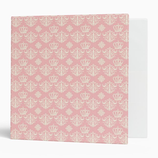 Pink Shabby Chick 2" Ring Avery Signature Binder (Front/Inside)