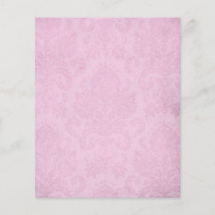 Pink Shabby Damask Scrapbook Paper