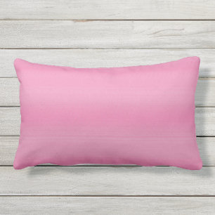 Pink Shade Fade Outdoor Lumbar Pillow
