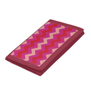 Pink shades chevron patterned wallet