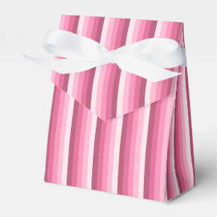 Pink shadow stripes favor boxes