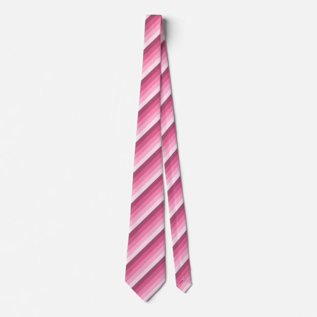Pink shadow stripes neck tie (Front)