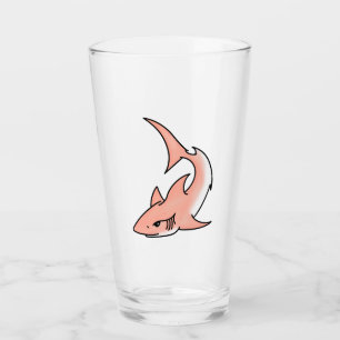 pink shark week cartoon tattoo art ocean animal glass