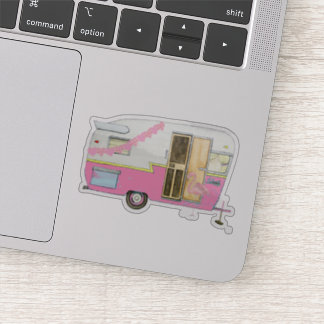 Pink She Shed Camper Trailer Sticker