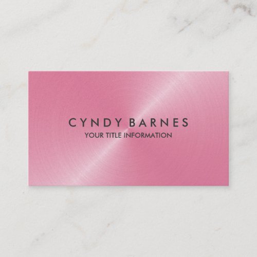 Pink Sheen Business Card