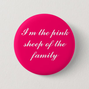 pink sheep button