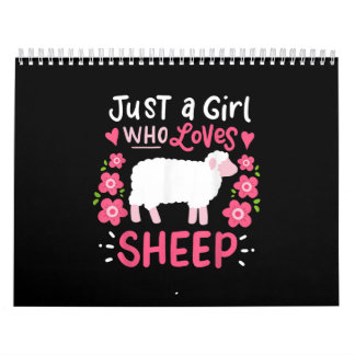 Pink Sheep | Just A Girl Who Loves Sheep Gift Calendar