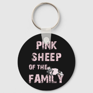 Pink Sheep Keychain