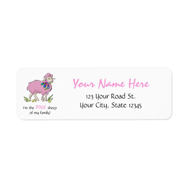 Pink Sheep of the Family Label (Front)